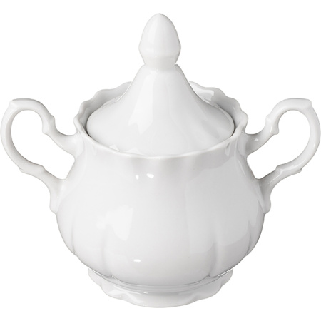 Сахарница «Романc»;фарфор;0,55л;белый