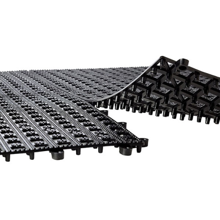 Коврик барный рельефный;полипроп.;,L=33,B=33см;черный