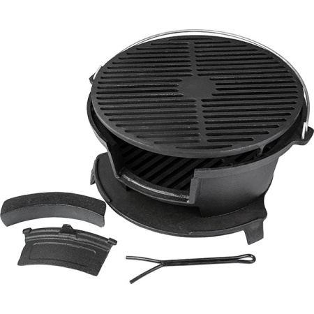Жаровня-гриль «Эмбер Каст Мэтт»;чугун;D=36см;черный