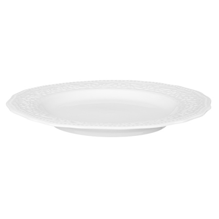 Тарелка «Эйфория»;фарфор;D=23см;белый