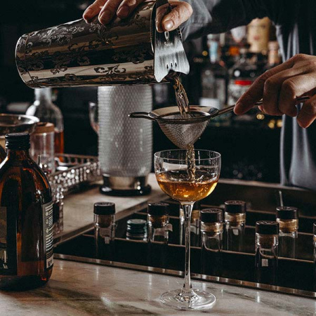 Шейкер американский «Пробар Премиум Мотиво» с орнаментом;сталь нерж.;0,84л;D=92,H=172мм;серебрист.