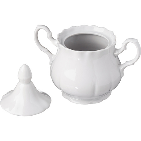 Сахарница «Романc»;фарфор;0,55л;белый