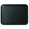 Поднос прорезиненный прямоугольный;стеклопласт.;,L=34,5,B=27см;черный