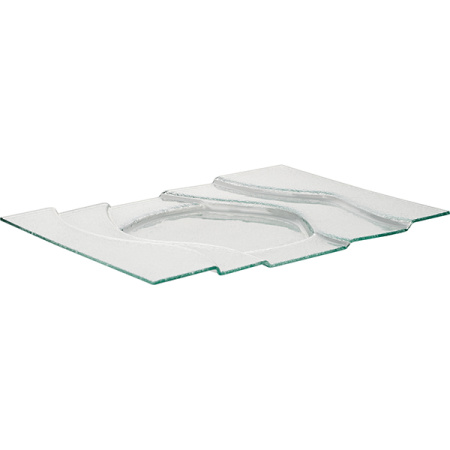 Поднос фуршетный;стекло;,H=3,L=50,B=35см;прозр.