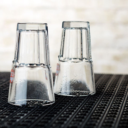 Коврик барный рельефный;полипроп.;,L=33,B=33см;черный