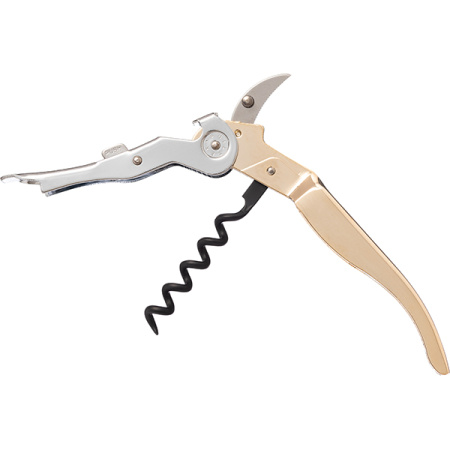 Нарзанник «КликКат» двухступенчатый;сталь хромир.;,H=15,L=145,B=35мм;серебрист.,золотой