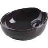 Салатник для комплимента «Импульс»;керамика;40мл;D=72,H=30,L=80,B=70мм;черный