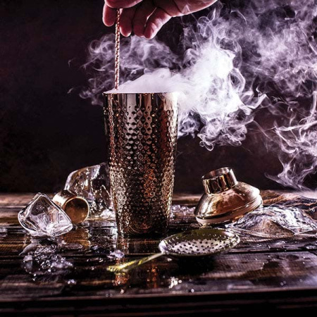 Стрейнер для джулепа «Пробар»;сталь нерж.;D=75,L=160мм;золотой