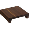 Подставка фуршетная;орех;,H=80,L=325,B=325мм;тем.дерево