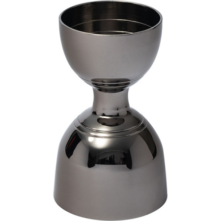 Джиггер «Пробар Премиум Оникс» 30/60 мл;сталь нерж.;D=45/52,H=87мм;черный