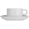 Чайная пара «Кунстверк»;фарфор;200мл;D=80/67,H=60,B=150мм;белый