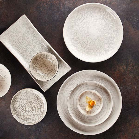 Салатник «День и ночь»;керамика;1,3л;D=215,H=75мм;белый,черный