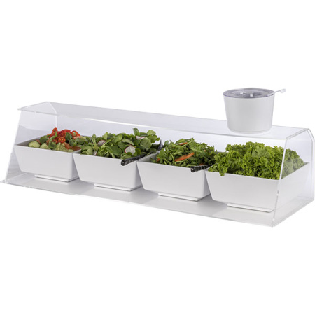 Витрина защитная на 3 GN 1/2;акрил;,H=25,5,L=1 025,B=33см;прозр.