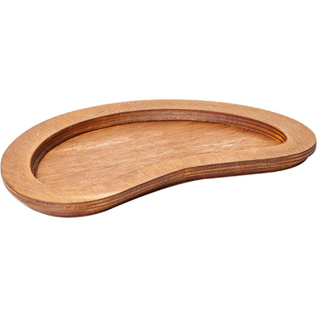Подставка-полумес. для сковор.4020185;дерево;,H=2,L=26,B=17см;коричнев.