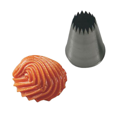 Насадка кондитерская «Открытая звезда» (17 зубцов);сталь нерж.;D=35/16,H=50мм;стальной