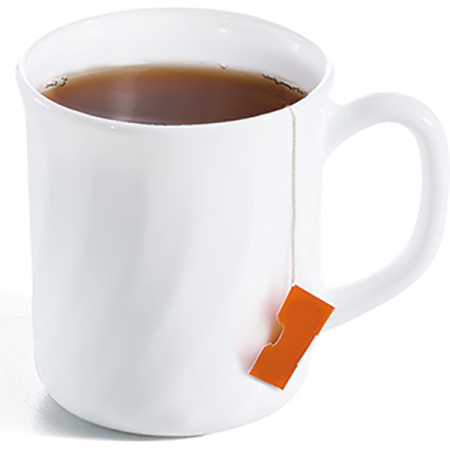 Кружка «Трианон»;стекло;290мл;D=8,H=9,L=11см;белый