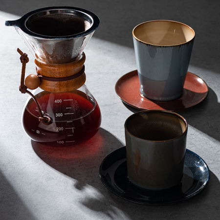 Стакан для горячих напитков «Террес де Ревес»;керамика;310мл;D=85,H=95мм;серый