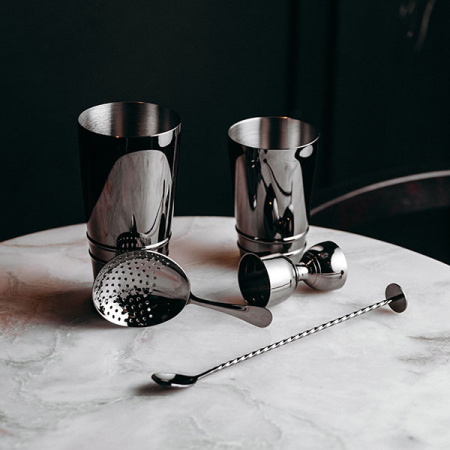 Ложка барная «Пробар Премиум Пьюр» с мадлером;сталь нерж.;,L=270,B=25мм;серебрист.