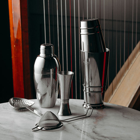 Шейкер американский «Пробар Премиум Орб»;сталь нерж.;0,84л;D=90,H=178мм;серебрист.