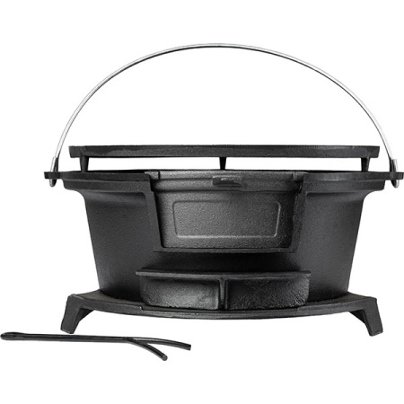 Жаровня-гриль «Эмбер Каст Мэтт»;чугун;D=36см;черный