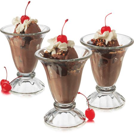 Креманка «Фонтанвеар»;стекло;185мл;D=100/70,H=127мм;прозр.