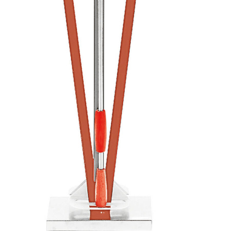 Держатель настенный для лопат для пиццерии и щеток;алюмин.