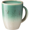 Кружка «Эрбосо Реативо»;фарфор;300мл;D=80,H=105мм;изумруд.,бежев.