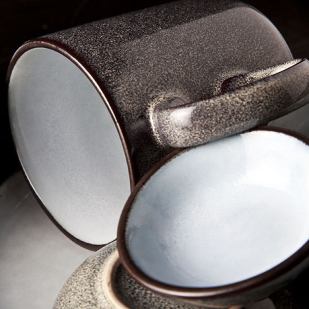 Кружка «Сиель блю»;керамика;330мл;D=8,H=10см;голуб.