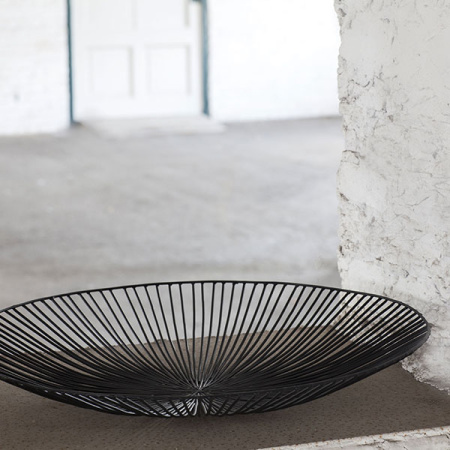 Ваза для фруктов;металл;D=50,H=7см;черный