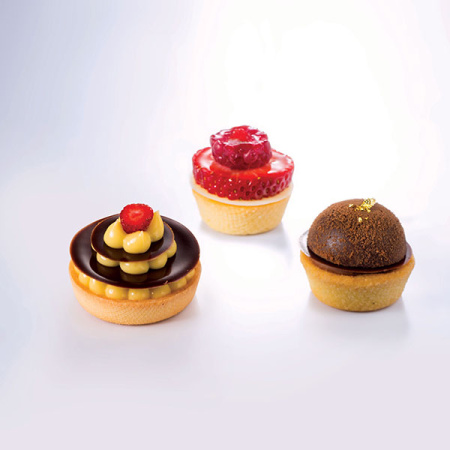 Форма конд. перфорир. «Круг» 24шт на листе30х40см[2шт];силикон,стеклопласт.;D=40,H=16мм;черный