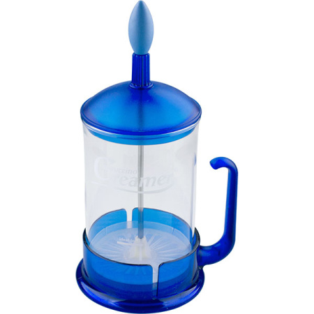 Френч-пресс;стекло,полипроп.;0,9л;прозр.,синий