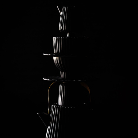 Сахарница «Пекое»;керамика;D=90,H=55мм;черный