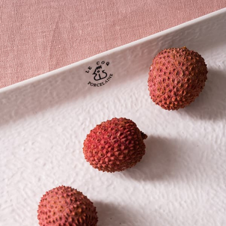 Поднос фуршетный «Афрос» для подачи прямоугольный;кост.фарф.;,H=25,L=305,B=150мм;белый