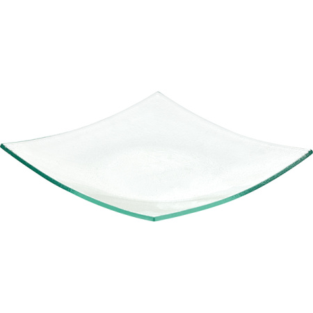 Салатник «Матиз»;стекло;300мл;,H=15,L=230,B=230мм;прозр.,зелен.