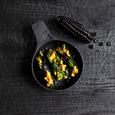 Сковорода для запекания «Базальт»;керамика;210мл;D=13см;черный