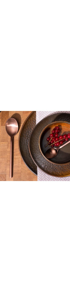 Ложка чайная «Саппоро бэйсик»;сталь нерж.;,L=13,9см;роз. золото,матовый