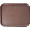 Поднос «Проотель» прямоугольный для Фаст Фуд;пластик;,L=45,7,B=35,6см;коричнев.