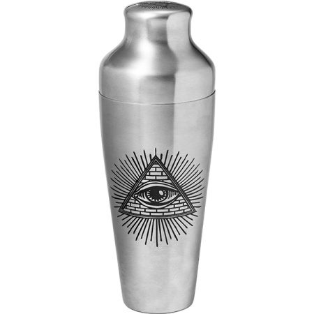 Шейкер европейский «Хроно Дестини»;сталь нерж.;0,55л;D=95,H=225мм;серебрист.