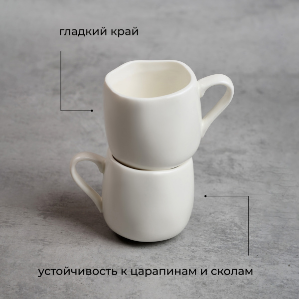 Чашка кофейная «Эггшелл»;фарфор;80мл;D=50,H=55мм;белый