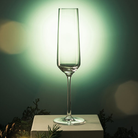 Бокал-флюте «Белфеста (Пьюр)»;хр.стекло;210мл;D=42,H=252мм;прозр.