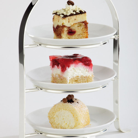 Этажерка 3 яруса для тарелок;металл,хромирован.;D=10,5/17,H=25,5,L=22,5,B=16,6см;металлич.