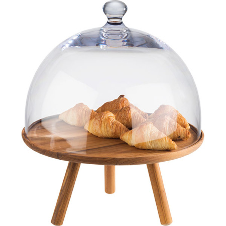 Подставка фуршетная «Акация»;акация;D=30,5,H=15см;коричнев.