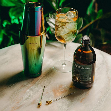 Украшения для коктейлей «Солар» на шпажках в форме ананаса;сталь нерж.;,L=11,5см;золотой