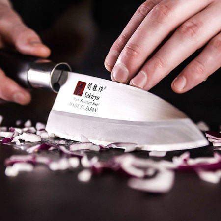 Нож кухонный «Токио» односторонняя заточка;сталь нерж.,пластик;,L=285/150,B=47мм