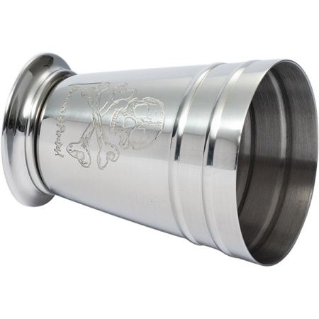 Стакан для коктейлей «Корсар» для джулепа с орнаментом;сталь нерж.;400мл;D=88/70,H=117мм;серебрист.