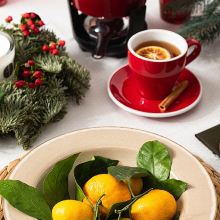 Кружка «Тулип»;фарфор;280мл;красный