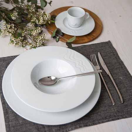 Чашка чайная «Мелодия»;фарфор;170мл;D=71,H=63,B=99мм;белый