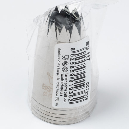 Насадка кондитерская «Открытая звезда»[5шт];сталь нерж.;,H=50,L=35/17мм