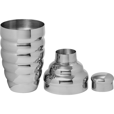 Шейкер европейский «Бомбер»;сталь нерж.;0,5л;,H=210,B=95мм;серебрист.