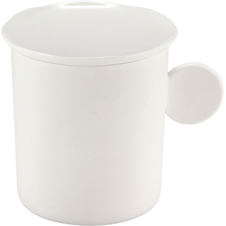 Крышка для кружки «Афрос» арт. LAPH028BI156040;кост.фарф.;D=95,H=10мм;слон.кость